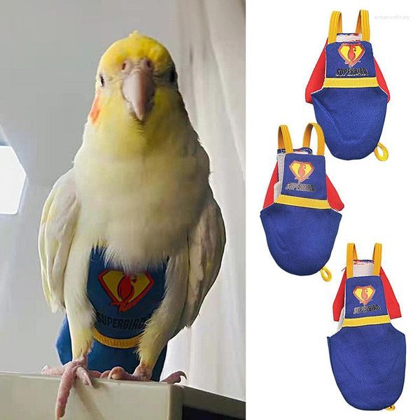 Diğer kuş malzemeleri papağan bezi yıkanabilir kablo demeti uçuş takım elbise ayarlanabilir güvercin çocuk bezi su geçirmez kuşlar giysi evcil hayvan koruyucu astar