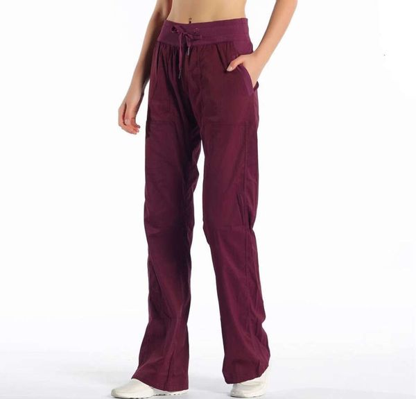 Lu yoga dance studio pant Pantaloni da yoga da donna Pantaloni da donna ad asciugatura rapida con coulisse Pantaloni sportivi da corsa Pantaloni da ballo larghi Jogger per ragazze Palestra 919ess