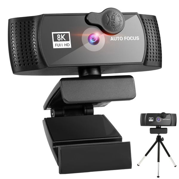 8806 8K / 4k / 2K / 1K / 1080P Webcam com foco automático Câmera 1080p HD Rede USB Transmissão ao vivo 2k Computador laptop sem driver Câmera Web Cam com microfone