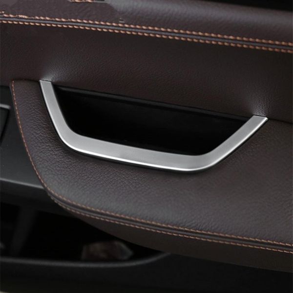 Chrome Principale Guida Porta Bracciolo Scatola di Immagazzinaggio Cornice Decorativa Trim Striscia Per BMW X3 F25 X4 F26 Accessori Auto Sequin271S