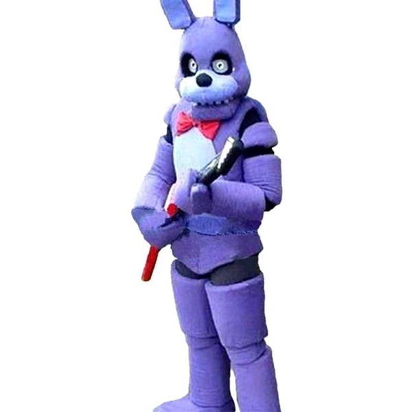 2019 заводская игрушка Five Nights at Freddy FNAF, жуткий фиолетовый кролик, костюм талисмана, костюм на Хэллоуин, Рождество, день рождения, Dress180S