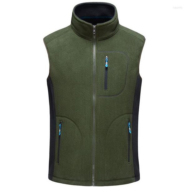 Giacche da caccia Outdoor Inverno Uomo Alpinismo tattico Campeggio Addensare Gilet in pile Giacca maschile Autunno caldo antivento senza maniche