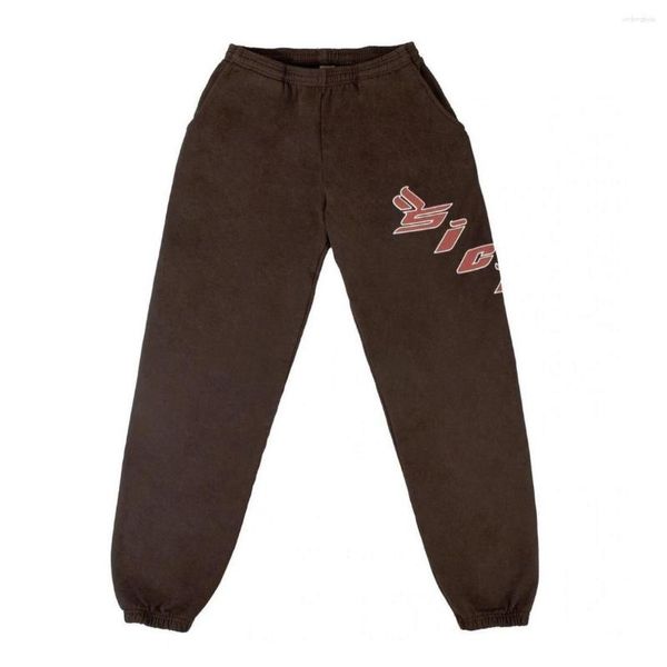 Pantaloni da uomo alto uomo 2023 da dolore ian connor macapello marrone comodo parkour sudore per il sudore casual r08