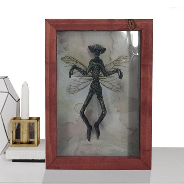 Frames Holz-Po-Rahmen, geheimnisvolles Geisterexemplar, Fledermauskostüm, gotische Wandkunst, alte Heimdekoration, Gemälde