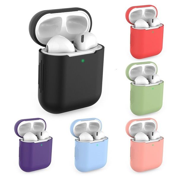 Acessórios do fone de ouvido novo caso de silicone universal para airpods 2/1 capa protetora fones de ouvido casos ar pods 1 2 230918