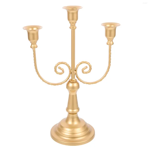 Mum Tutucular Uzun Şamdan Cadılar Bayramı Dekorasyonları Açık Vintage Stand Çok Başlı Şamdan Tasarım Ev Sahibi Demir Arms Candelabra