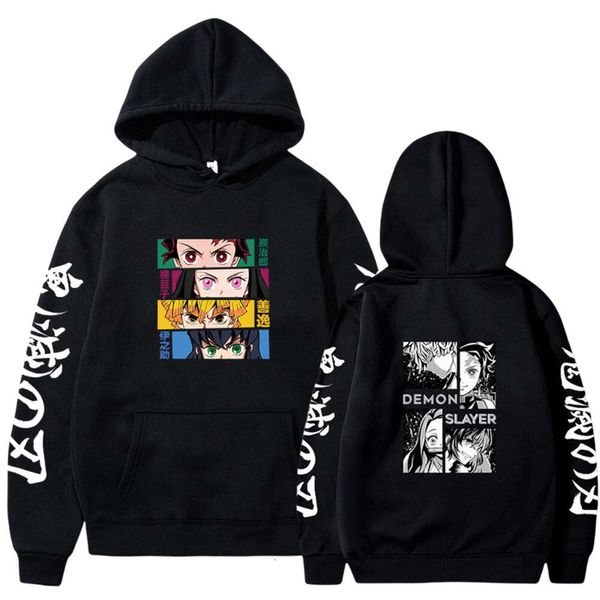 Demon slayer anime hoodie 2023 venda quente pullovers sweatshirts harajuku gráfico impresso casual hip hop streetwear