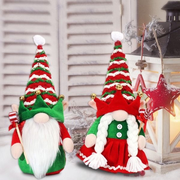 Elf figura display papai noel boneca bonecas sem rosto decorações de natal festa festiva enfeites de natal presentes de natal