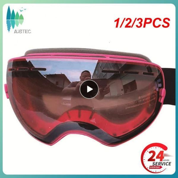 Óculos de esqui 1/2/3PCS Óculos de esqui Snowboard Óculos Conjunto de inverno ao ar livre Esporte Neve Óculos de sol UV400 Camadas Lente Anti-Fog Óculos de esqui para 230918