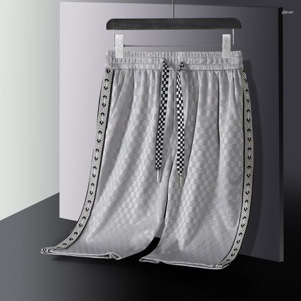 Pantaloncini da uomo Abiti estivi che vendono pantaloni comodi con cinturino elastico per sport di strada casual a vita alta.