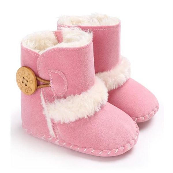 En yeni botlar kış yenidoğan bebek ayakkabıları çocuklar erkek ve kızlar sıcak kar botları bebek yürümeye başlayan çocuk ayakkabı boyutu 11cm-12cm-13cm343v