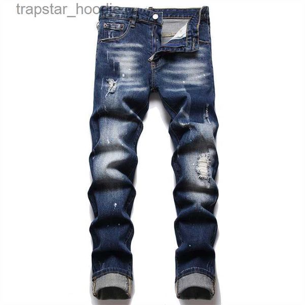 Erkekler Kot Designer Jeans Pants Mens Denim Yırtık Moda Delikleri Pantolon Boy Boyut Hip Hop Sıkıntılı Fermuar Pantolon Erkek Top Satmak 1342 L230918