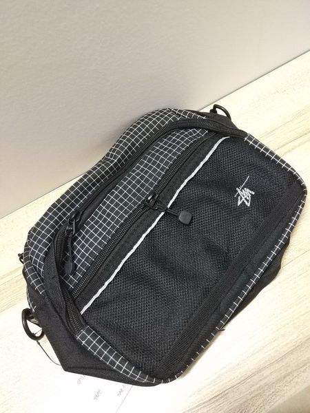 Saco peças acessórios st alta qualidade masculino crossbody 3 m verificação reflexiva ombro moda viagem peito telefone móvel 230918