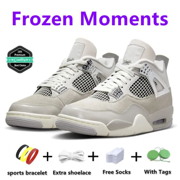 J854 Jumpman 4 4s Basketballschuhe Black Cat Frozen Moments Pine Green Thunder Seafoam University Blue Metallic Purple Fire Red Herren Damen Trainer Sport Sneakers