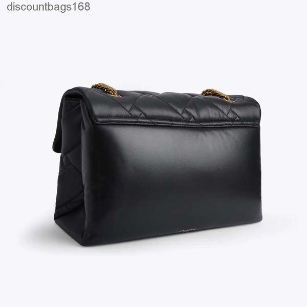 Kurt Geiger London Kensington xxl 38 cm weiche Lederhandtaschen Luxus schwarze Ketten Umhängetasche Big Cross Body Clean und Baggh S3