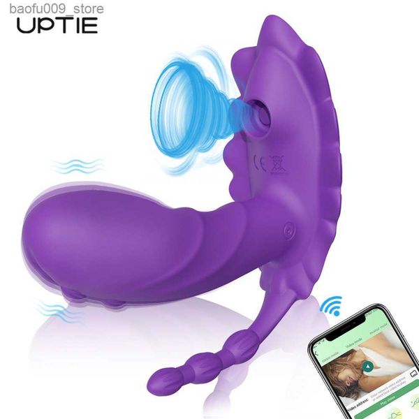 Outros itens de beleza de saúde Bluetooth APP Vibrador para Mulheres Calcinhas G Spot Vibrador Massageador Clit Sucker Clitóris Estimulador Adultos Bens para Casal Q230919