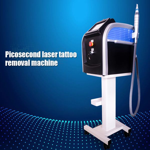 Piccolo strumento di bellezza laser a picosecondi da tavolo Rimuovi tatuaggi e lentiggini Macchina per il viso 532 Macchina a picosecondi da 1064 nm