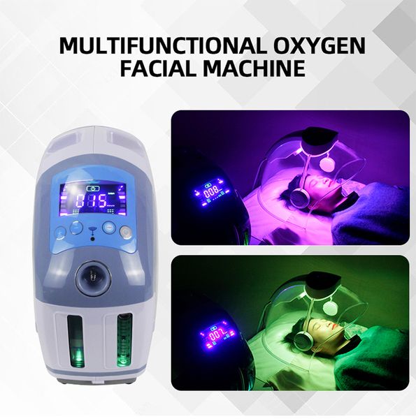 Beleza Facial Spa Use Cuidados com a Pele Pdt Led Terapia de Luz Máquinas Faciais de Oxigênio Rejuvenescimento da Pele Hiperbárica Oxigênio Jet Therapy Máscara Facial Máquina de Cúpula