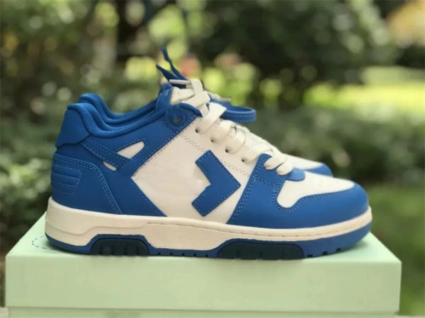 Новая релиз спортивная обувь Arrow OW Designer Men Women Basketball Shoes Blue White Back Back Back Trainers Trainers Fast Delief с обувной коробкой