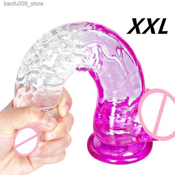 Altri articoli per la salute e la bellezza Pene artificiale per donna XXL Dildo Set Dick Pene Stimolazione manuale Ventosa Cazzo per dispositivo di masturbazione femminile lesbica Q230919