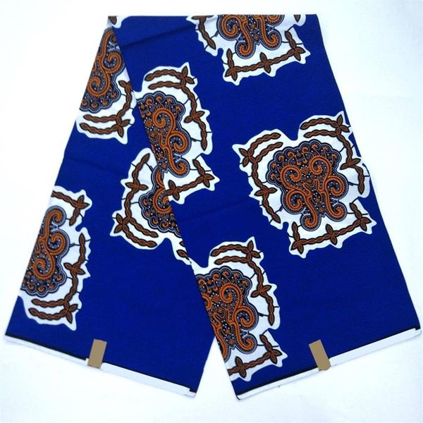 tessuto africano ankara blu royal nuovo arrivo tessuto africano con stampa a cera 2019 esclusivo tessuto africano 100% cotone per il vestito SP064267w