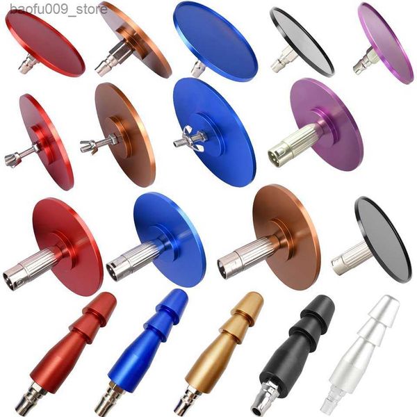 Andere Gesundheitsschönheitsartikel Maschine Attactments Dildo Sucker Bunte Metall Saugnapf Penishalter 3XLR Vac-u-lock American Screw Adapter Connector Q230919