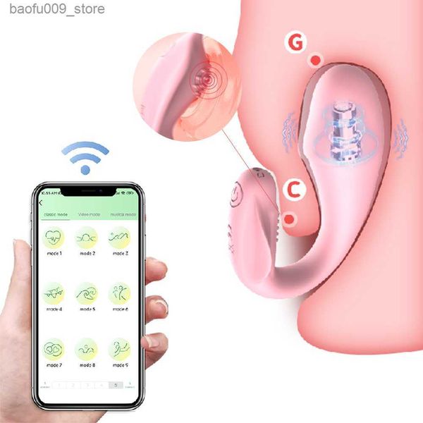 Andere Gesundheitsschönheitsartikel Tragbarer Mini-Vibrator Drahtloser Bluetooth-G-Punkt-Dildo-Vibrator für Frauen APP-Fernbedienung Vibrierender Klitoris-Höschen s Q230919