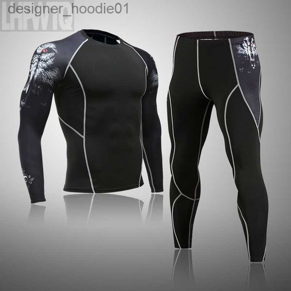 Damen-Thermounterwäsche, Ski-Thermo-Unterwäsche für Männer, männliche Thermo-Kleidung, Kompressionsset, Thermo-Strumpfhose, Winter-Leggings, Basketball-Anzug, schnell trocknend, L230919