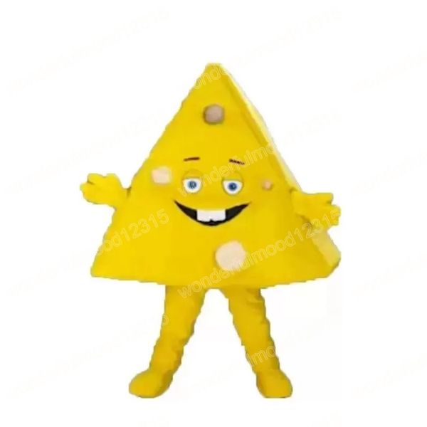 Desempenho triângulo queijo mascote trajes carnaval presentes de halloween unisex adultos fantasia jogos roupa férias ao ar livre publicidade outfit terno