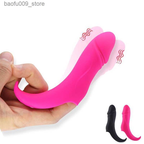 Andere Gesundheitsschönheitsartikel 16 Modi Fingervibratoren Klitoris G-Punkt-Stimulator Erotikprodukte für Erwachsene für Frauen Produkt Masturbation 18+ Q230919