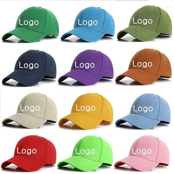 Bonés de bola multi cores acrílico chapéu de caminhoneiro logotipo personalizado esportes para homens e mulheres casual ajustado ajustável snapback bordado