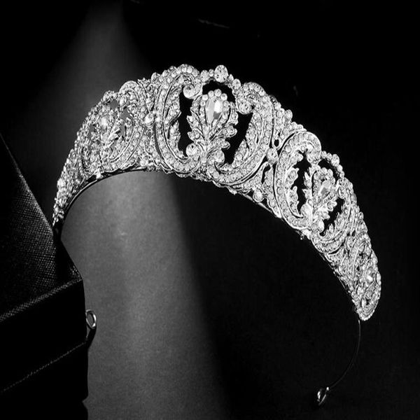 2020 princesa novo popular bonito acessórios de cabelo nupcial tiaras cristais strass nupcial festa de casamento cabelo coroa headpieces3446