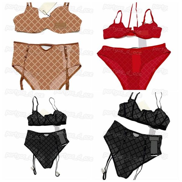 Stickerei Spitze Frauen Bh Set Vintage Buchstaben Sexy Tüll Unterwäsche Bequeme Mode Dünne Dessous Set204o