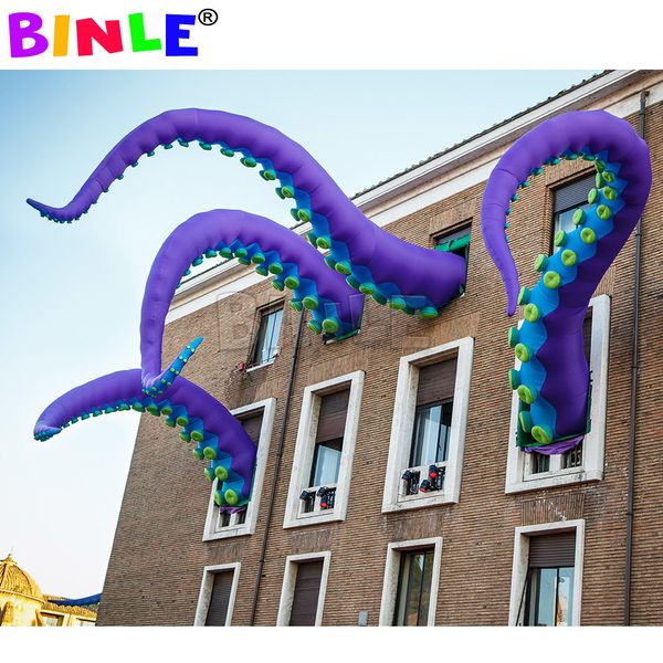 Buttafuori gonfiabili Altalene per casette da gioco Eleganti tentacoli di polpo gonfiabili super giganti con braccio di polpo gonfiabile a prezzo conveniente per Halloween 230919