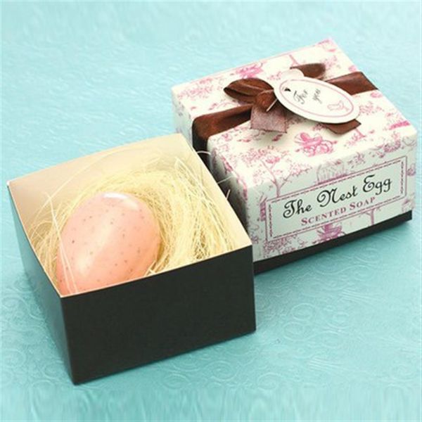 Bomboniere Nest Egg Sapone Confezione regalo a buon mercato Pratico unico Sapone da bagno per matrimonio Piccole bomboniere 20 pezzi / lotto new207O
