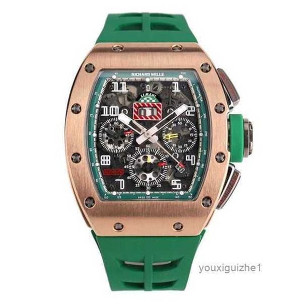 Автоматические ричармиллесные часы Rose RM011 Пилотные наручные часы Mechanical Limited Edition Forist Gold Titanium l