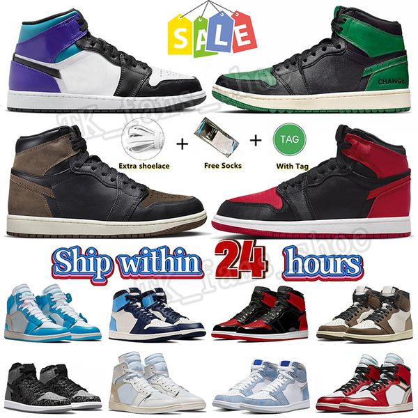 Classic OG 1s jumpman 1 scarpe sportive sneakers scarpe da basket TS Court Purple Golf Olive Mocha 1s scarpe da ginnastica basse per esterni tennis jogging grandi dimensioni con scatola 36-47 dhgate