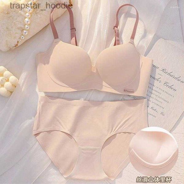 Conjuntos de sutiãs conjuntos de sutiãs ropa interior femenina lingerie conjunto para mulheres estilo coreano push up sutiã e calcinha calcinha feminina roupa interior mujer bralette l230919