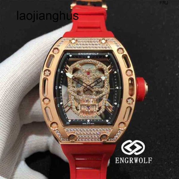 Milles Womens Watches Richarmilles İzle Richads Mil Luxury Mens Mekanik Saatleri Richa Bilek Swistatch Engrwolf Mill R RM052 Serisi 2824 Otomatik Makine Mei Jin