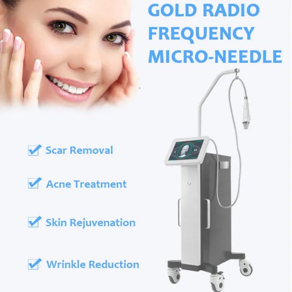 Golden Radio Frequency Secret Rf Microneedle 64pin 25pin 10pin Ago Rf Microneedling macchina frazionaria Miglior risultato Spedizione DHL