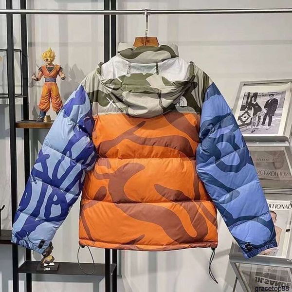 Vc0i Parka da uomo in piumino 2023 Autunno/inverno Nuovo Sesame Street Puro originale unisex stile coppia addensato cappotto caldo alta edizione Ins