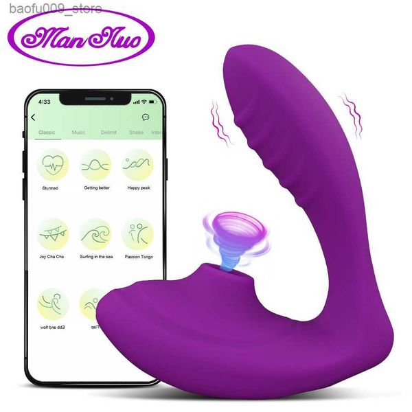 Altri articoli di bellezza per la salute Vibratore per succhiare il clitoride per le donne APP wireless Stimolatore del punto G della vagina Pompino Masturbatore del clitoride 10 Vibrazioni Velocità Adulto Q230919