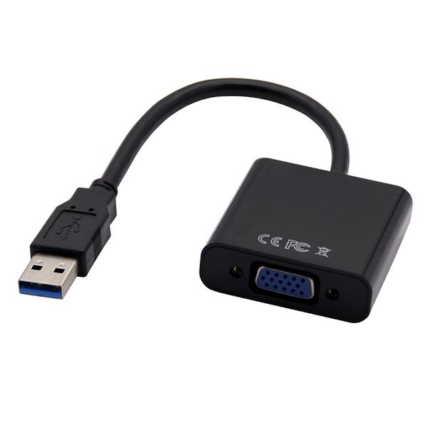 Adaptador USB 3.0 para VGA Cabo conversor de vídeo 1080P para PC desktop laptop sem atrasos