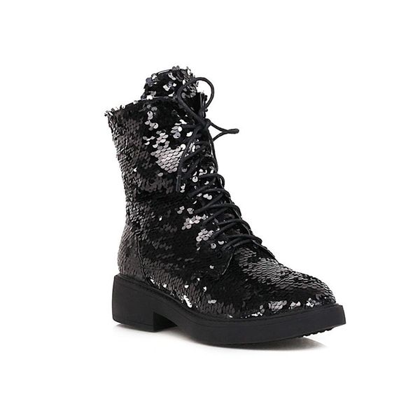 Stivali in tessuto con paillettes che cambiano colore Autunno e inverno Stivali da donna alla moda Scarpe magiche multicolori che cambiano colore Scarpe magiche con paillettes Cerchio 230918