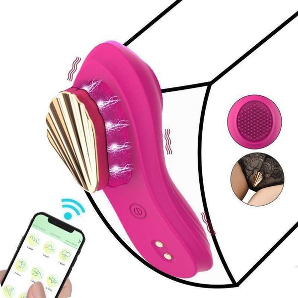 Vibrador vestível com controle remoto por aplicativo, calcinha feminina, estimulador de clitóris sexy, 18 sexo, suprimentos para adultos