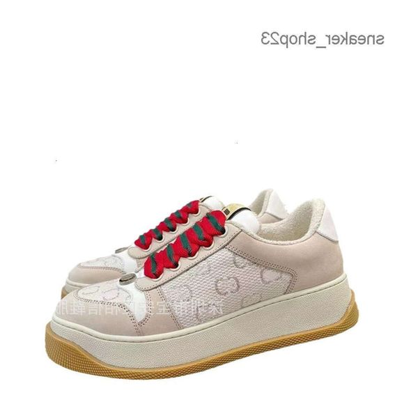 Scarpe screener da uomo sneaker sneaker casual scarpa 2024Mac80 Famiglia estate sporca pane a suola spesso aumenta il tempo libero sportivo di fiore tondo femmina