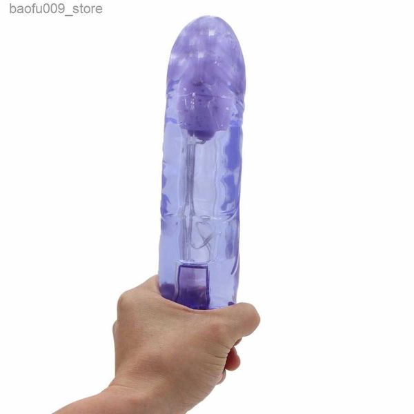 Andere Gesundheitsschönheitsartikel Jelly G-Punkt-Großdildo-Vibratoren für Frauen, weiblicher Masturbator, Klitoris-Stimulator, erotische Waren und Produkte für Erwachsene, Shop Q230919