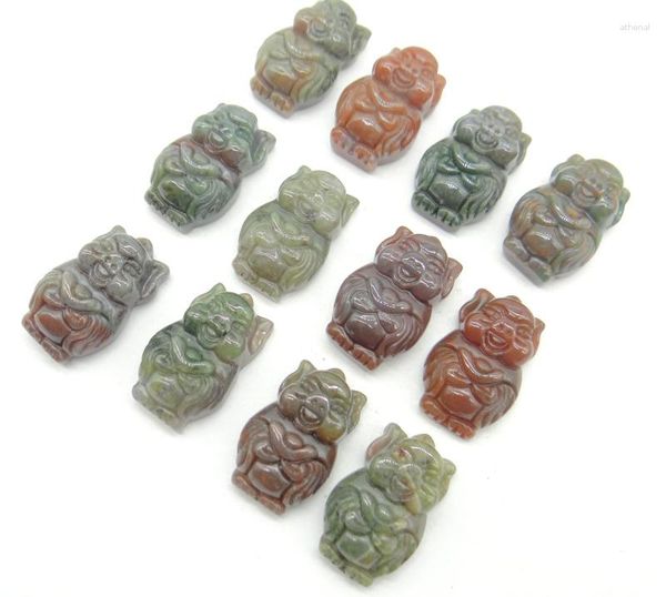 Colares pendentes de pedra natural quartzo de cristal turquesa de tigre olho lndia agates porco para jóias diy fazendo acessórios de colar6pcs