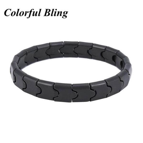 Moda jóias de saúde para homem e mulher pedras naturais pulseiras de pulso turmalina preta bracelets229n
