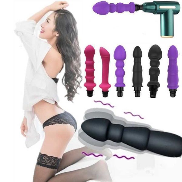 Massageador de brinquedo sexual para mulheres, pistola universal de massagem, varinha vibratória de múltiplas velocidades para acessórios, sex shop, vibrador